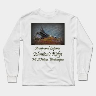 dead stump & lupines, Johnston's Ridge Long Sleeve T-Shirt